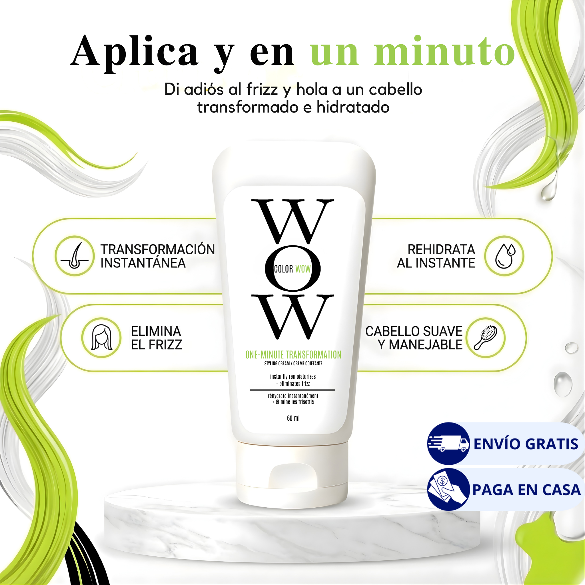 🧴Color Wow | Crema anti-frizz de efecto profesional✨
